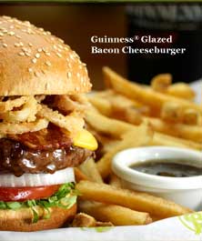 Guinness® Glazed Bacon Cheeseburger